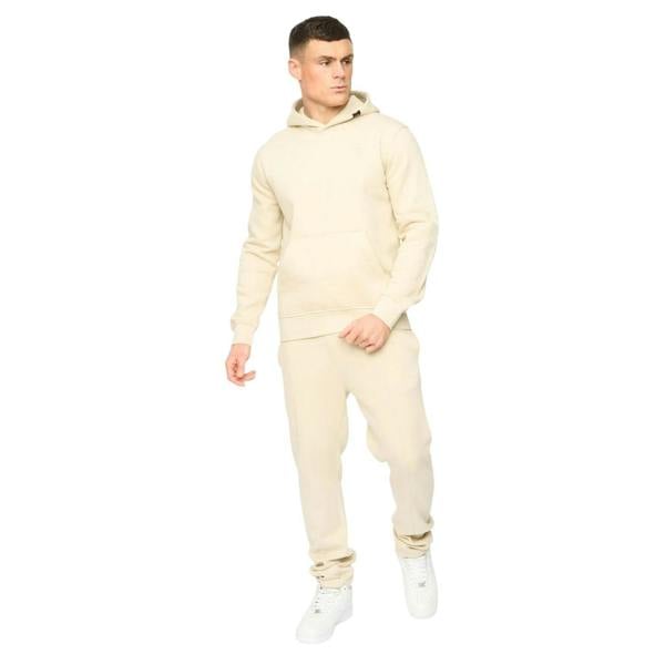 Crosshatch Mens Crufton Hoodie - Light Stone - 