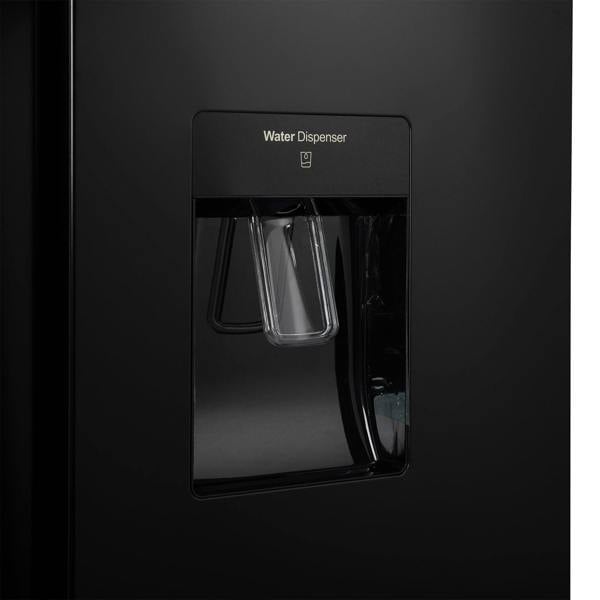Willow 430L American Style Fridge Freezer WSBS84DB - Black