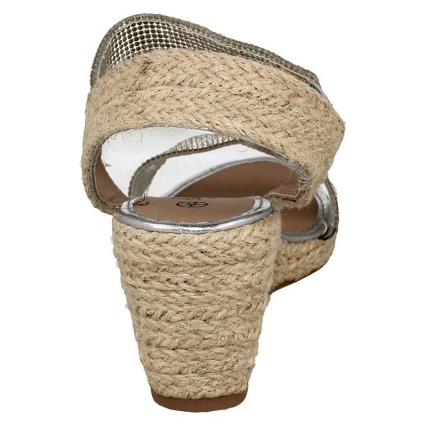 Savannah Ladies Savannah Wedge Glitter Sandals F12035