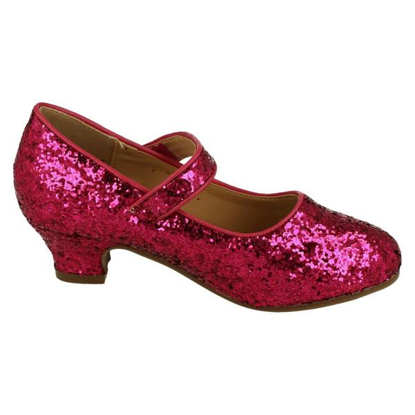 Spot On Girls Spot On kitten Heel Ankle Strap Party Shoes H3089