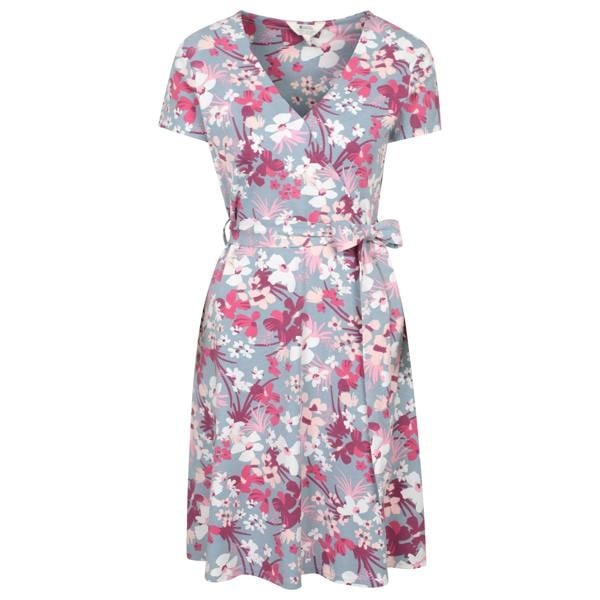 Mountain Warehouse Womens/Ladies Santorini Cherry Blossom Jersey Wrap Dress - Pink - 