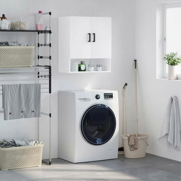 Berkfield Wall Cabinet White 60x31x70 cm Engineered Wood