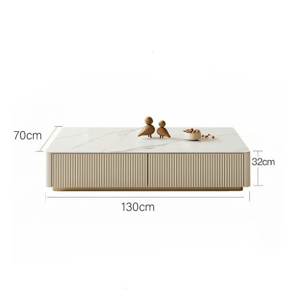 Abigail Rectangle Coffee Table, Sintered Stone-Ritconcept-Rit Concept