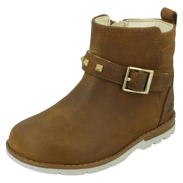 Clarks Girls Clarks Casual Ankle Boots Dabi Trim