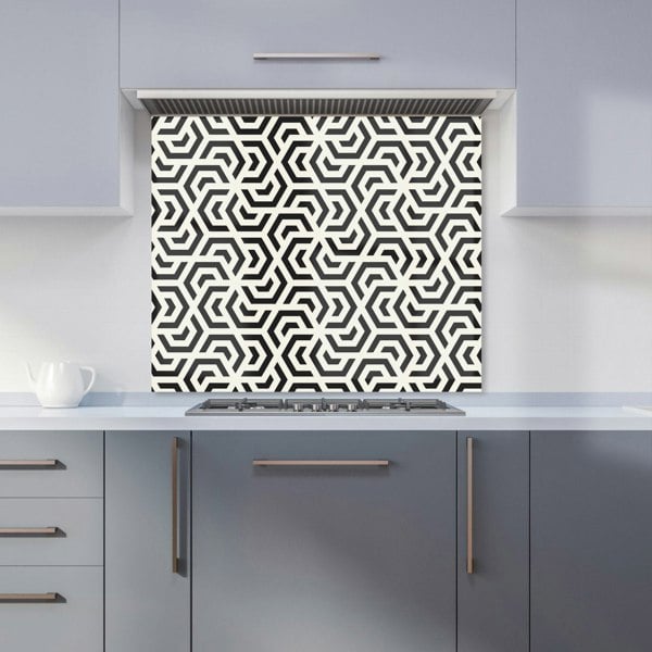 Warren Reed - Designer Hexagonal Geometric Pattern Kitchen Splashback