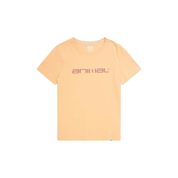Animal Womens/Ladies Marina Logo Organic T-Shirt - Peach - 
