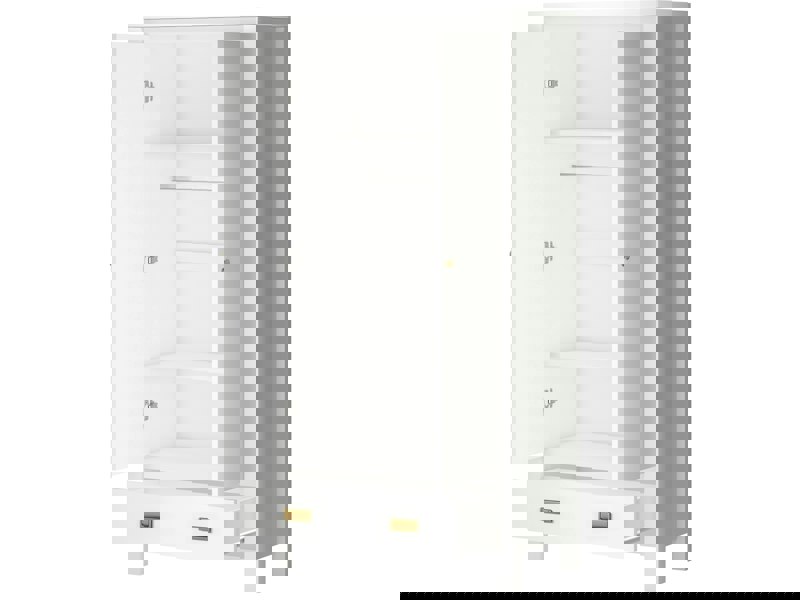 Dorel Home Haven Wardrobe with 1 Drawer 2 Doors White