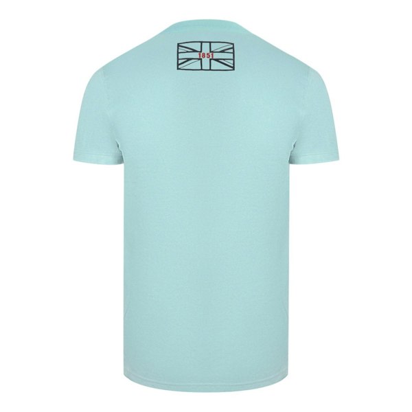 Aquascutum London Circle Logo T-Shirt - Sky Blue