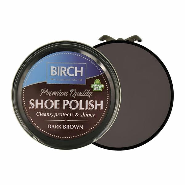 BIRCH Traditional Shoe Polish - Wax-Based for Leather Conditioning 50ml