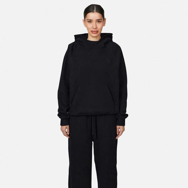 Good For Nothing Black Cropped Zip Hoodie - Black Image 1