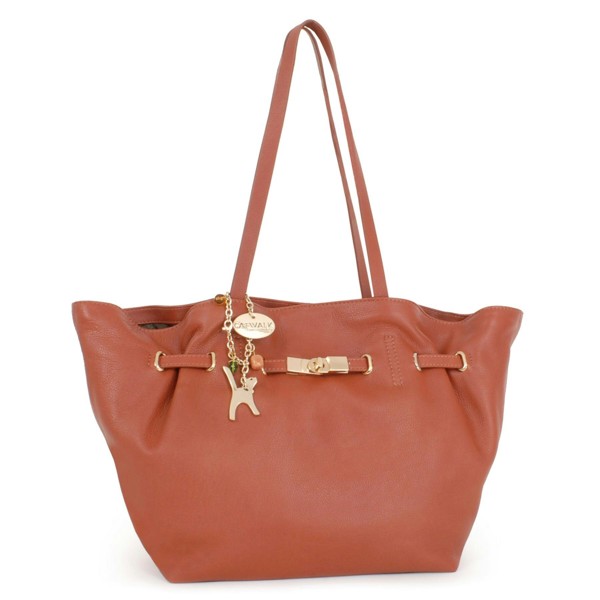 Catwalk Collection Handbags Sylvie - Tote Bag - Tan