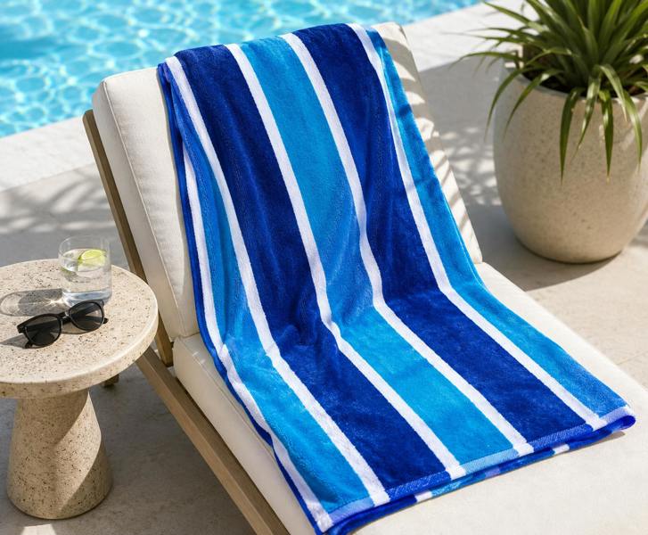 Bellissimo Home Eco Friendly Recycled Yarn Beach Towel | Extra Large 95 x 180cm