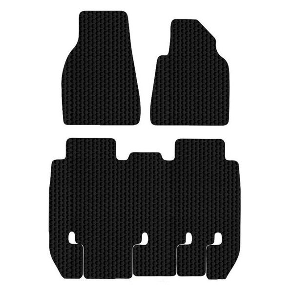 Oseasons Tesla Model X 3-Piece HEX Car Mat Set in Black