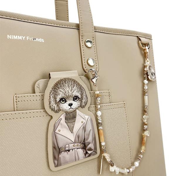 Nimmy Friends Nimmy Magnetic Fashion Series Combo Teddy Tote Bag Brown - N-CXMX-TTBZH-14