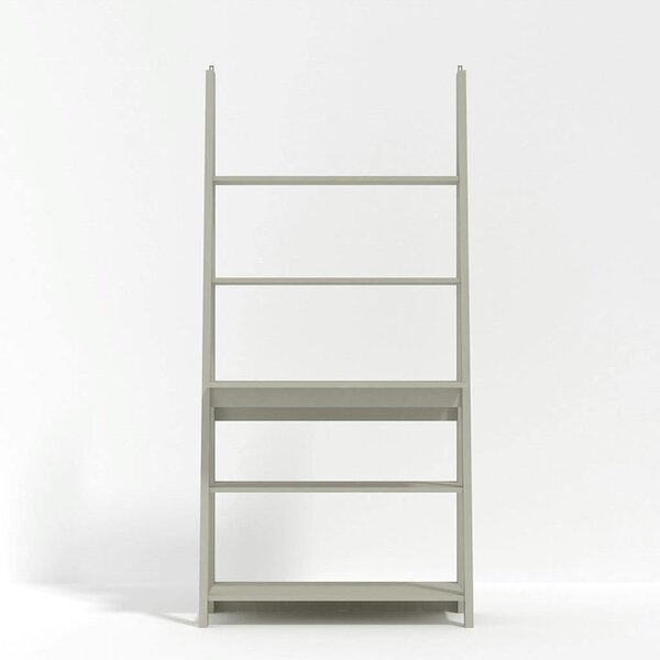 Wyld Haus Athy Grey Wooden Ladder Desk 5 Shelves
