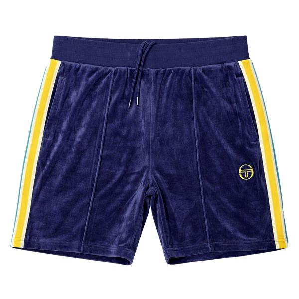 Sergio Tacchini Monte Velour Shorts Maritime Blue/Mango Mint
