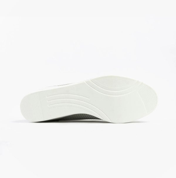 Cipriata JONE Womens Lace / Zip Trainers Silver Metallic