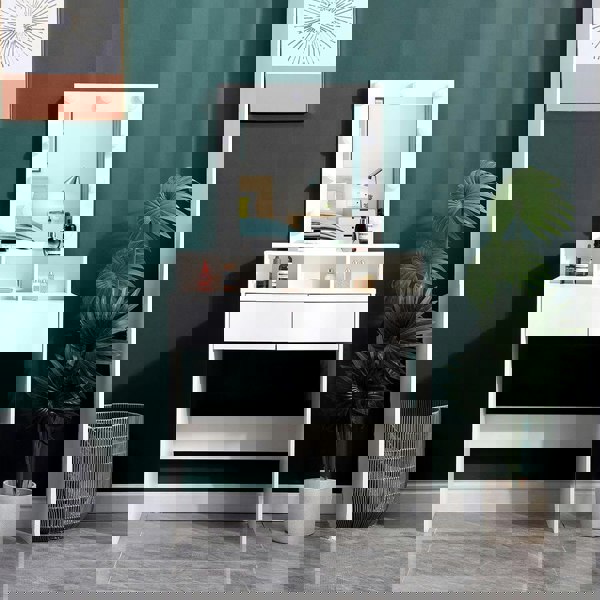 145cm H Makeup Dressing Table with Lighted Mirror Dressing Tables Living and Home