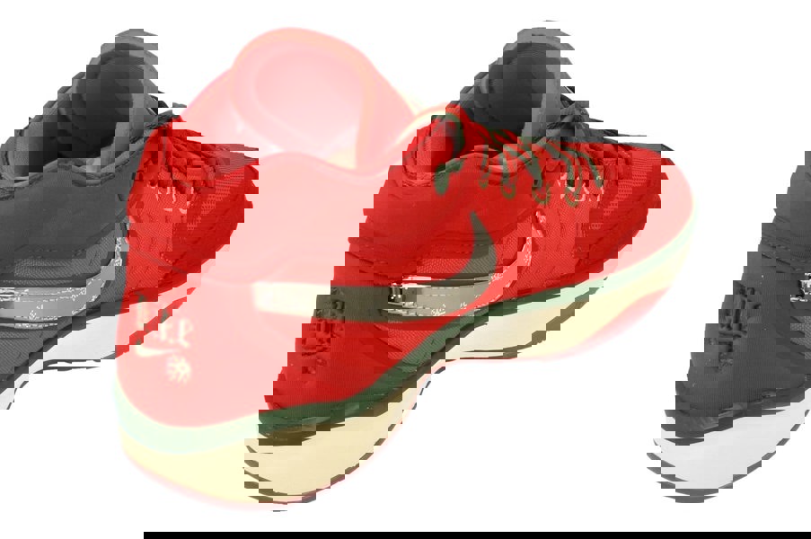 Nike Air Zoom G.T. Hustle 2 Mens Basketball Trainers Dj9405  601 - Track Red Metallic Silver 601 - Photo 2