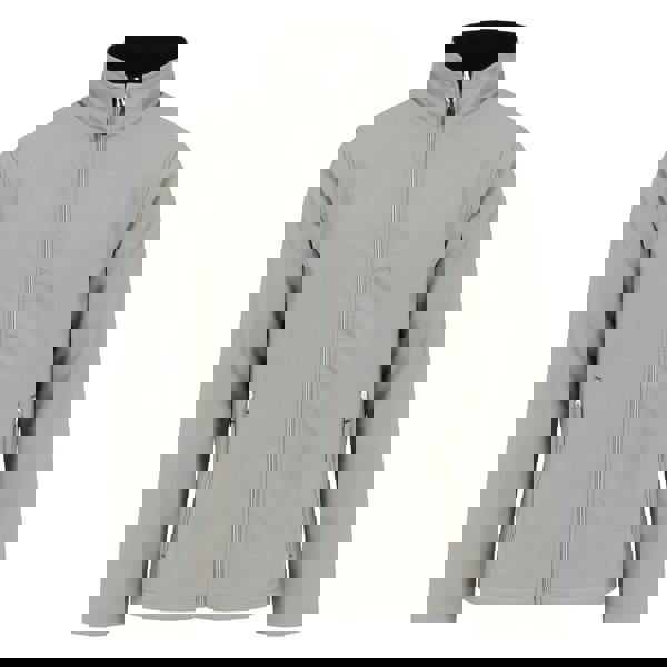 Regatta Mens Ascender Plain Double Layered Soft Shell Jacket - Mineral Grey/Black