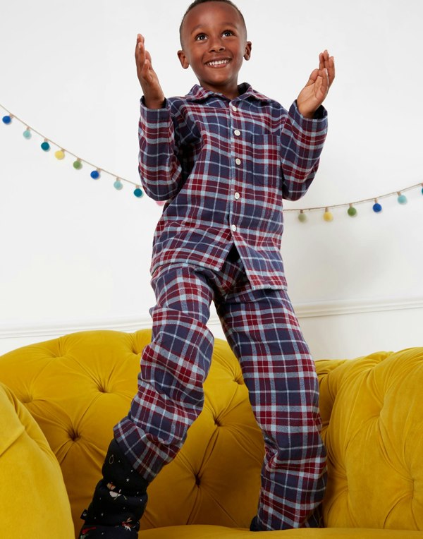 Children's Brushed Cotton Pyjama Set – Arran Tartan - British Boxers