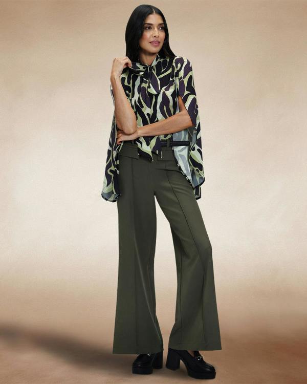 HotSquash Utility Style Wide Leg Trousers
