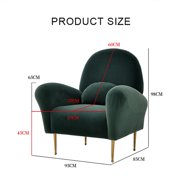 Weilai Concept Isabella Armchair, Velvet