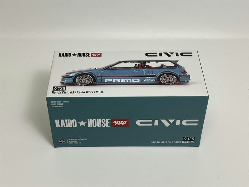 Mini GT Honda Civic EF Kaido Works V1 1:64 Scale Kaido House Mini GT KHMG126