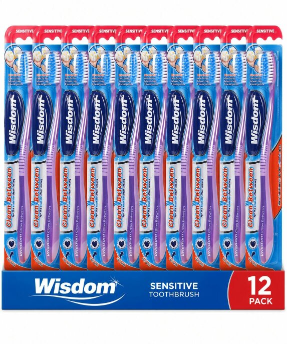 Wisdom 12 x Wisdom Clean Between Sensitive Toothbrush
