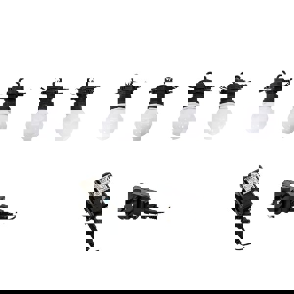 Samuel Alexander Set of 10 Indoor Outdoor Connectable Party Festoon Lights with Cool White LEDs