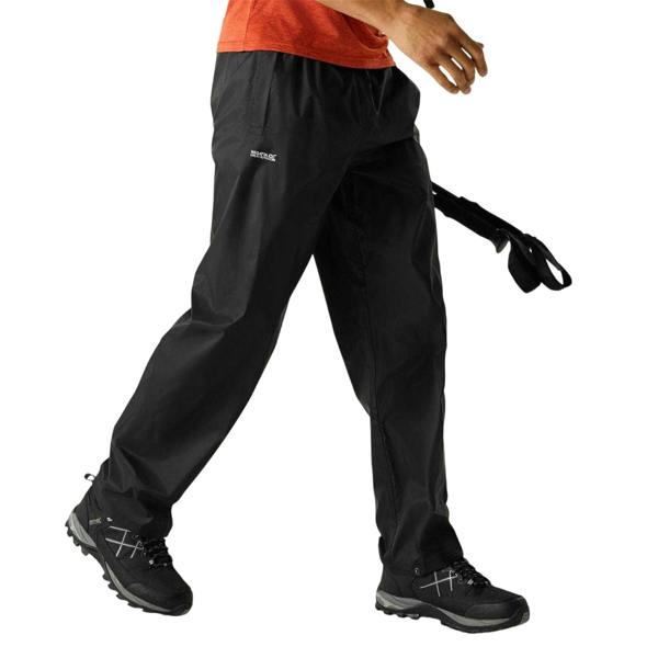 Regatta Mens Waterproof Trousers - Black - 