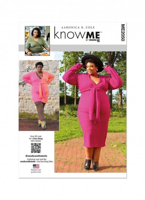 Know Me Sewing Pattern 2050, Dresses for Women, M1 (10-12-14-16-18) - Easy