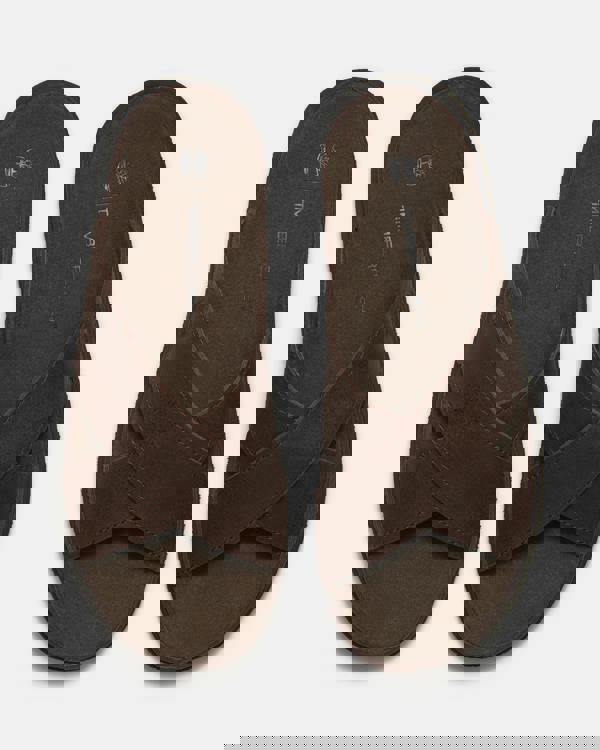 Timberland Casco Cove Cross Strap Full Grain Leather Mens Sandals - Dark Brown | CHO | Designer Mens Sandals