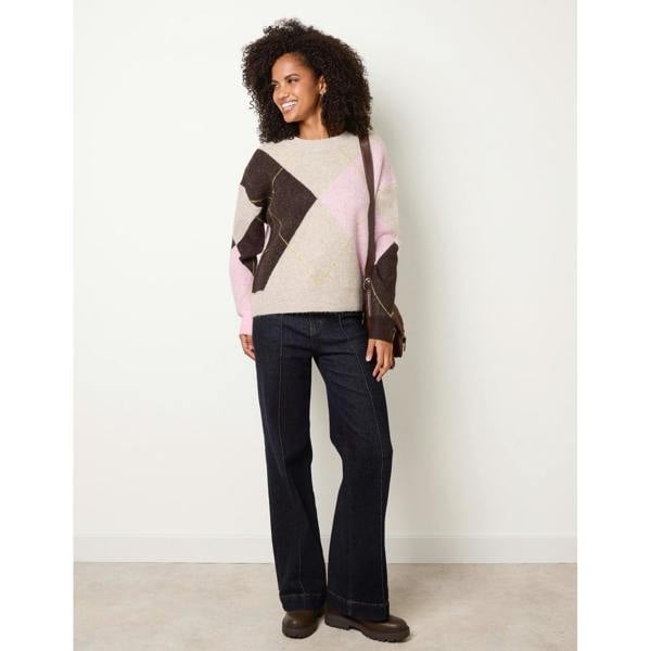 Blue Vanilla Argyle Knit Jumper