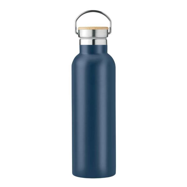MidOcean Helsinki Medium Bamboo 750ml Flask - French Navy - 