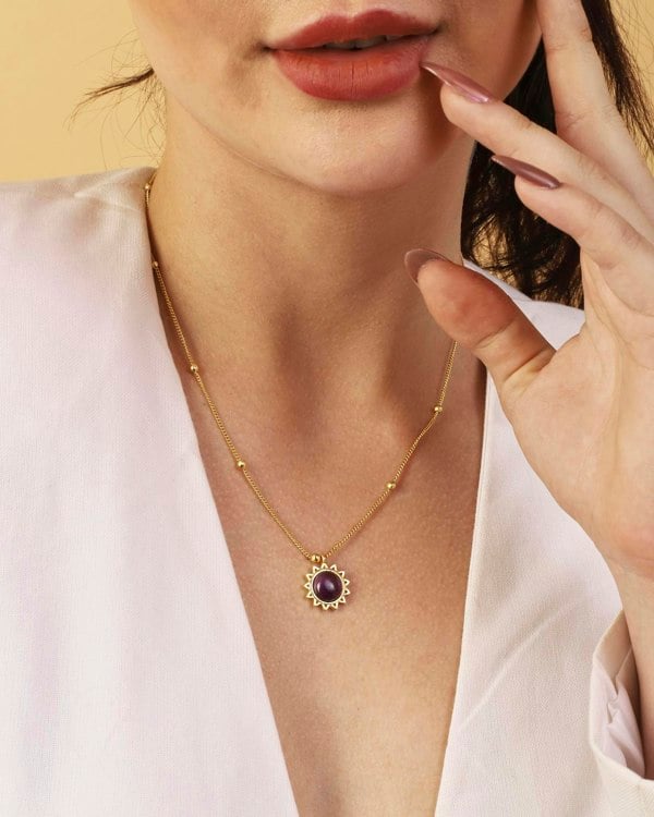 Lila Rasa Amethyst Jewellery Set "Stellar Elegance"