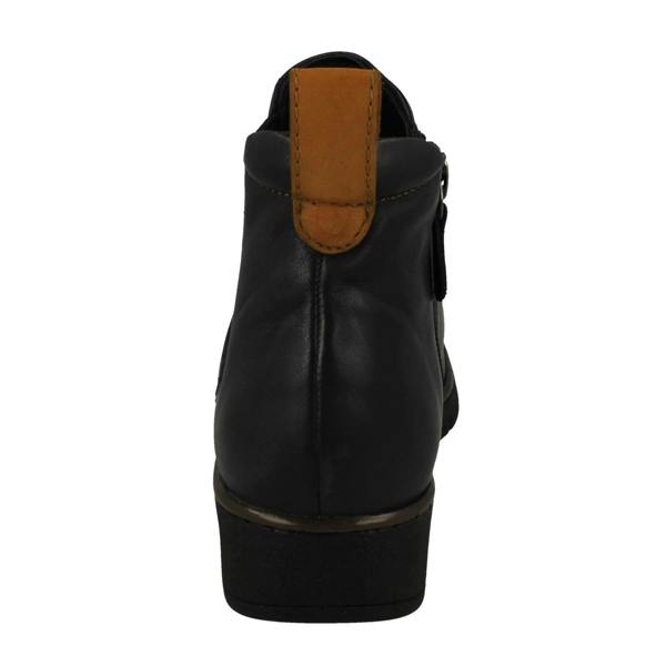 Padders Ladies Padders Wide Fitting Wedge Heeled Ankle Boots Rowen