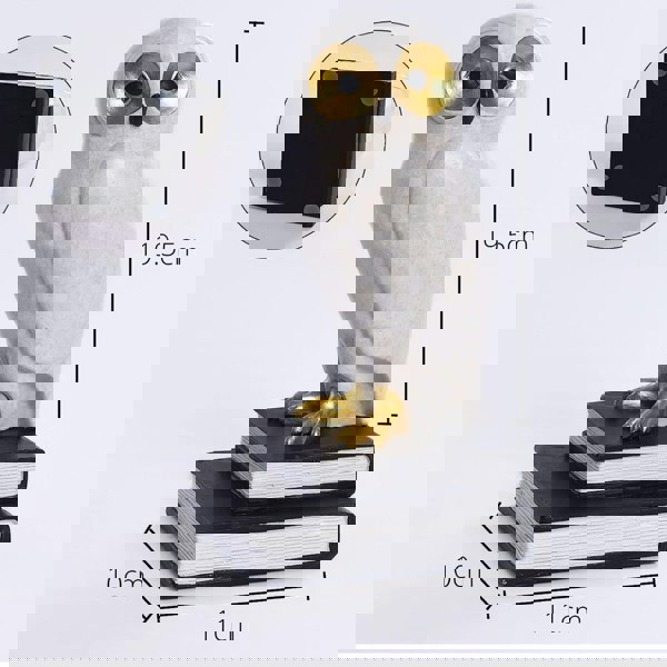 Maison des Cadeaux Wise White Owl Bookends