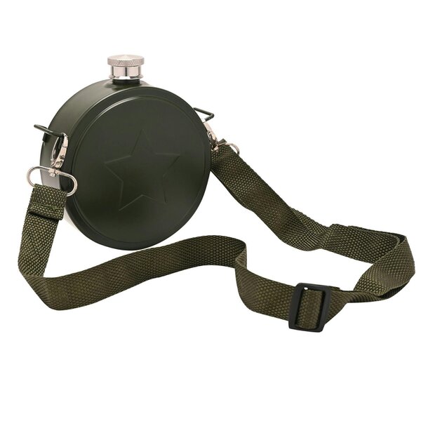 Harvey Makin Classic Hip Flask Retro - Army Flask