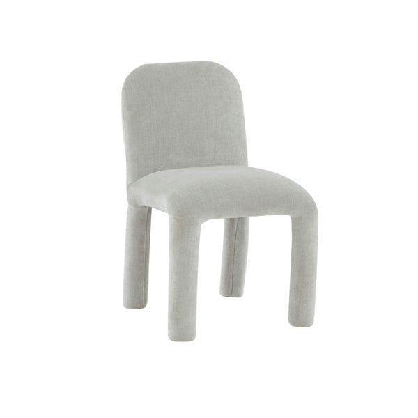 Furniture Edit Georgia Light Grey Chenille Dining Chair