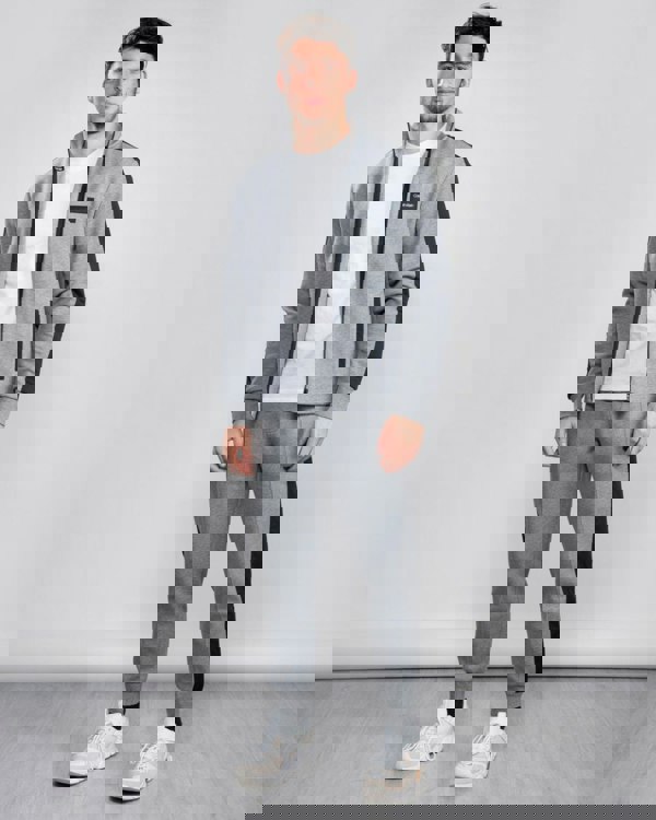 Calvin Klein Full Zip 2 Tone Sweatshirt - Mid Grey/Heather