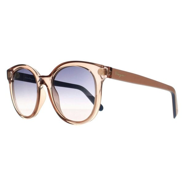 Salvatore Ferragamo Sunglasses SF833S 290 Crystal Nude Beige Light Grey Gradient