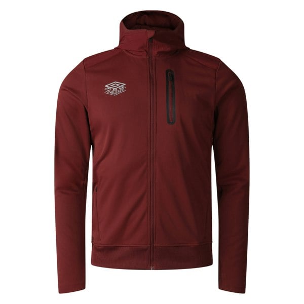 Umbro Mens Pro Training Full Zip Hoodie - Cabernet