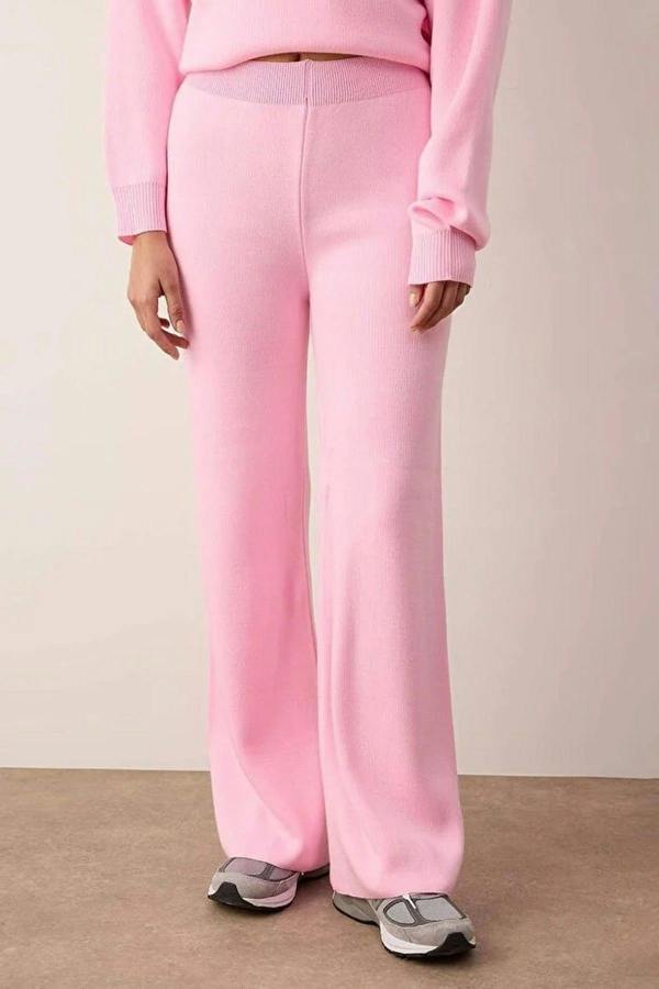 WOVCOR 2-Piece Knitwear Boat Neck Sweater-Pants Set