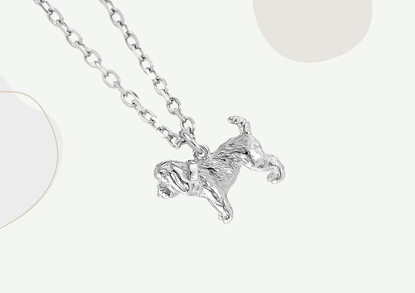 Cockapoo Silver Necklace - Personalised - MYLEE London