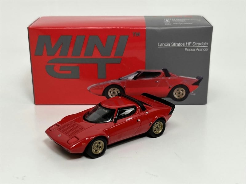 Mini GT Lancia Stratos HF Stradale Rosso Arancio LHD 1:64 Scale MGT00365L