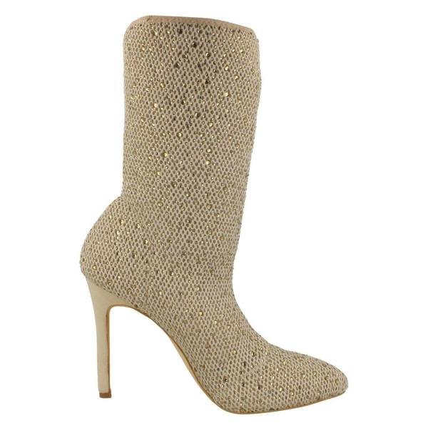 Anne Michelle Ladies Anne Michelle High Heel Diamante Studded Calf Boots