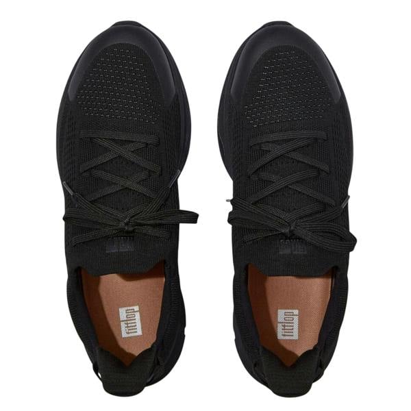 Fit Flop Mens FFX Knitted Trainers - Black - 