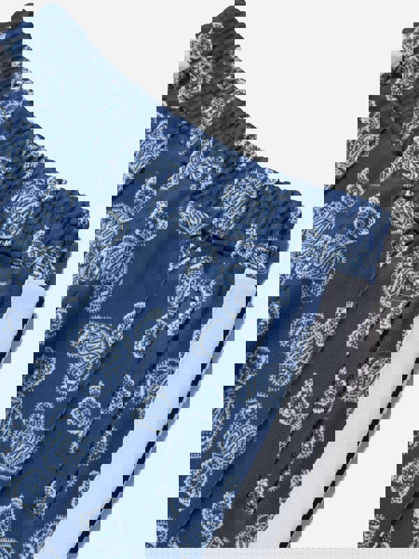 Palm Angels Boys AOP Bears Paisley Track Pants in Blue