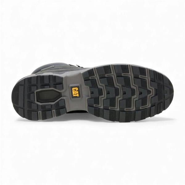 Caterpillar (CAT) Men's Pursue Black Leather Everyday Work Hiking Ankle Boots
